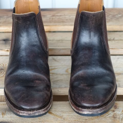 View photo of Briselblack The Seventh Chelsea Boot in Maryam Brown Horsebutt