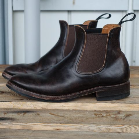 View photo of Briselblack The Seventh Chelsea Boot in Maryam Brown Horsebutt