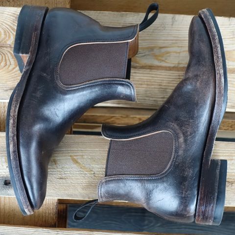 View photo of Briselblack The Seventh Chelsea Boot in Maryam Brown Horsebutt