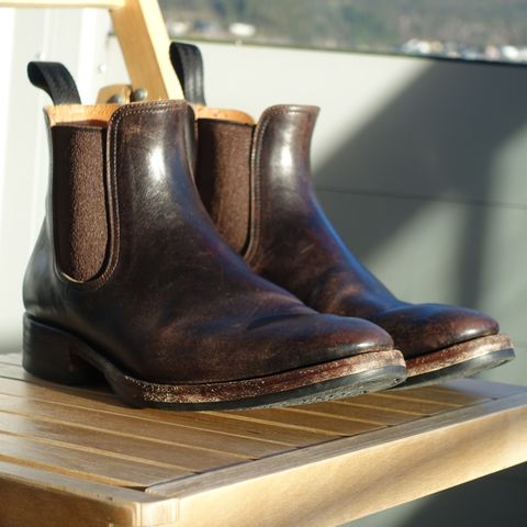 View photo of Briselblack The Seventh Chelsea Boot in Maryam Brown Horsebutt