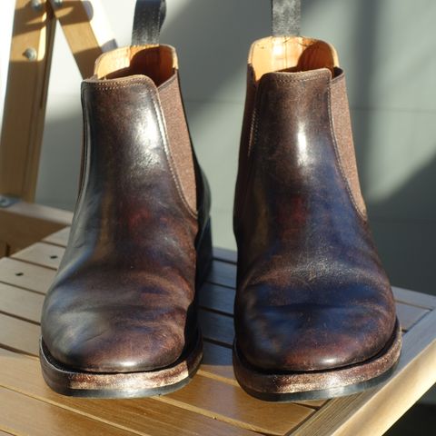 View photo of Briselblack The Seventh Chelsea Boot in Maryam Brown Horsebutt