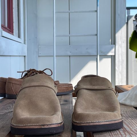 View photo of Oak Street Bootmakers Country Loafer in Horween Natural Chromexcel Roughout