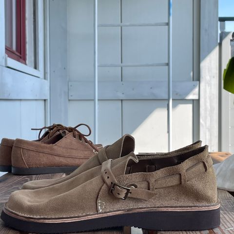 View photo of Oak Street Bootmakers Country Loafer in Horween Natural Chromexcel Roughout