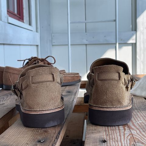 View photo of Oak Street Bootmakers Country Loafer in Horween Natural Chromexcel Roughout