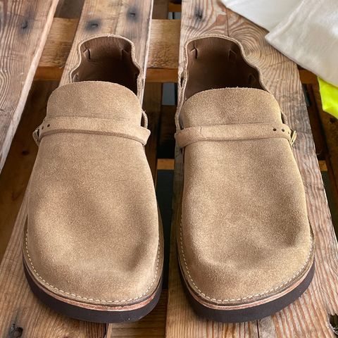 View photo of Oak Street Bootmakers Country Loafer in Horween Natural Chromexcel Roughout