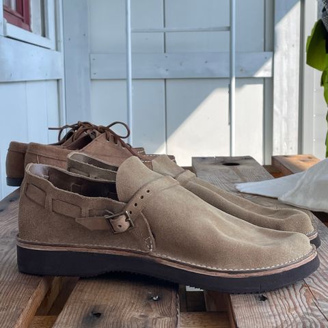 View photo of Oak Street Bootmakers Country Loafer in Horween Natural Chromexcel Roughout