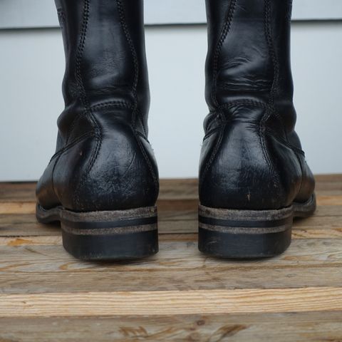 View photo of Willie's Handmade Boots Monkey Boot in Horween Black Chromexcel