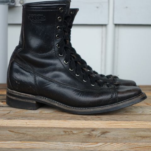 View photo of Willie's Handmade Boots Monkey Boot in Horween Black Chromexcel