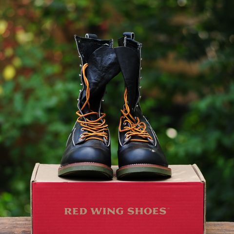 Red Wing 919 Climber Vtg. 1983 in S.B. Foot Black Chrome