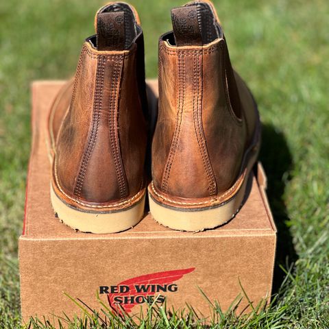 Red Wing Weekender Chelsea in S.B. Foot Copper Rough and Tough