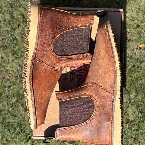 Red Wing Weekender Chelsea in S.B. Foot Copper Rough and Tough