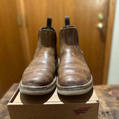 Red Wing Weekender Chelsea in S.B. Foot Copper Rough and Tough