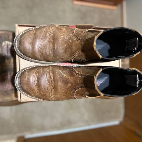 Red Wing Weekender Chelsea in S.B. Foot Copper Rough and Tough