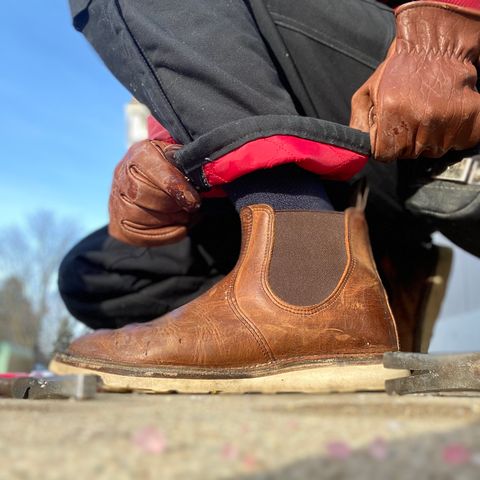 Red Wing Weekender Chelsea in S.B. Foot Copper Rough and Tough