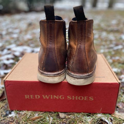 Red Wing Weekender Chelsea in S.B. Foot Copper Rough and Tough