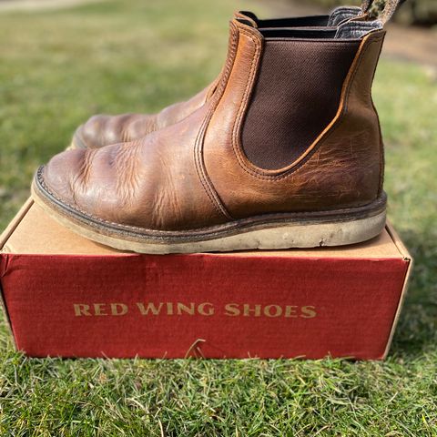 View photo of Red Wing Weekender Chelsea in S.B. Foot Copper Rough and Tough