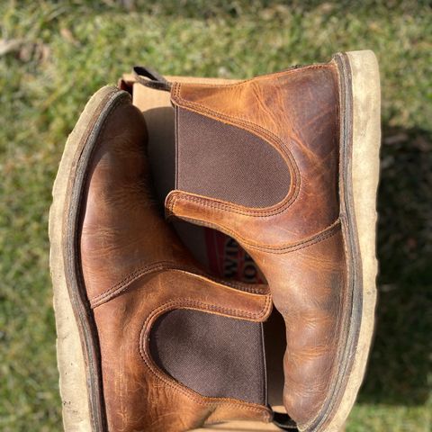 View photo of Red Wing Weekender Chelsea in S.B. Foot Copper Rough and Tough