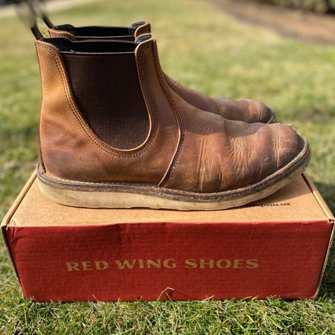 View photo of Red Wing Weekender Chelsea in S.B. Foot Copper Rough and Tough