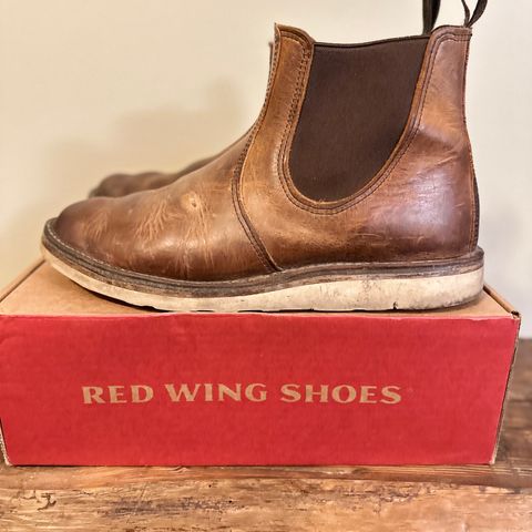 View photo of Red Wing Weekender Chelsea in S.B. Foot Copper Rough and Tough