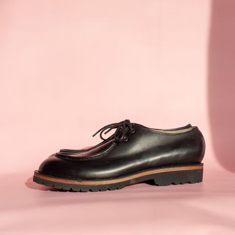 DIY Tyrolean Shoes in Black Waterproof Cowhide