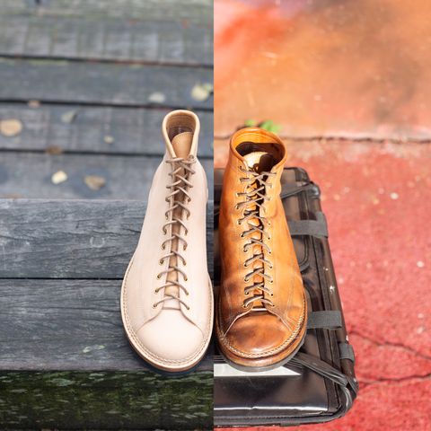 DIY Monkey Boot in Conceria Cloe Crust Horsebutt