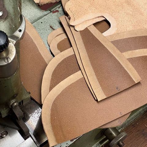 DIY Lace To Toe in Austrian Cow Leather, vegetable Tanned, (reversed) waxed flesh
