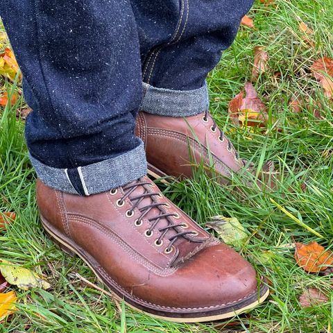 DIY Lace To Toe in Austrian Cow Leather, vegetable Tanned, (reversed) waxed flesh