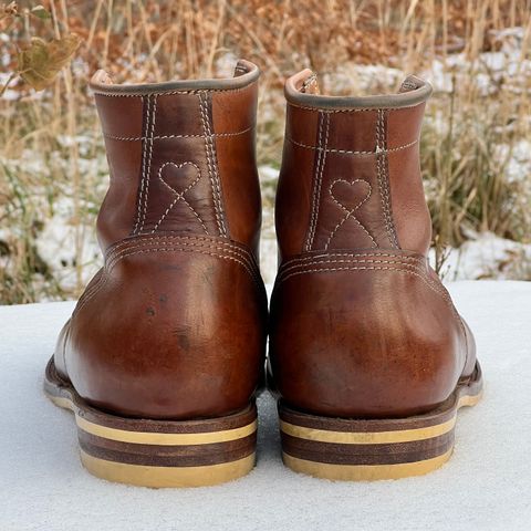 DIY Lace To Toe in Austrian Cow Leather, vegetable Tanned, (reversed) waxed flesh