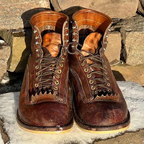 DIY Lace To Toe in Austrian Cow Leather, vegetable Tanned, (reversed) waxed flesh