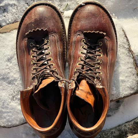 DIY Lace To Toe in Austrian Cow Leather, vegetable Tanned, (reversed) waxed flesh