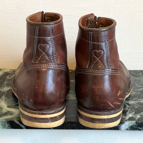 DIY Lace To Toe in Austrian Cow Leather, vegetable Tanned, (reversed) waxed flesh