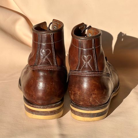 DIY Lace To Toe in Austrian Cow Leather, vegetable Tanned, (reversed) waxed flesh