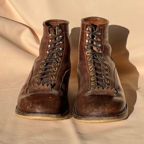 DIY Lace To Toe in Austrian Cow Leather, vegetable Tanned, (reversed) waxed flesh