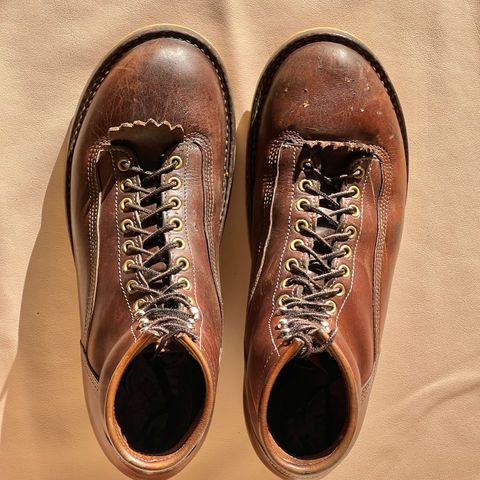 DIY Lace To Toe in Austrian Cow Leather, vegetable Tanned, (reversed) waxed flesh