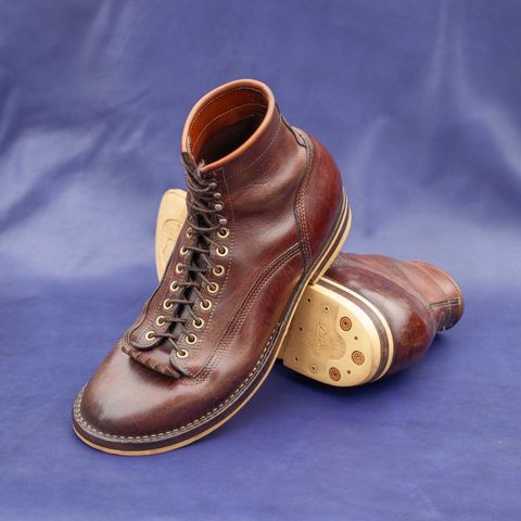 DIY Lace To Toe in Austrian Cow Leather, vegetable Tanned, (reversed) waxed flesh