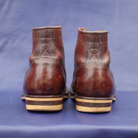 DIY Lace To Toe in Austrian Cow Leather, vegetable Tanned, (reversed) waxed flesh