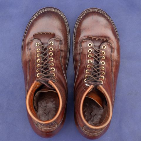 DIY Lace To Toe in Austrian Cow Leather, vegetable Tanned, (reversed) waxed flesh