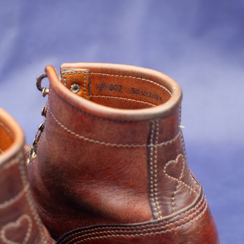 DIY Lace To Toe in Austrian Cow Leather, vegetable Tanned, (reversed) waxed flesh