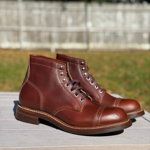 View photo of John Lofgren Combat Boots in Horween Timber Chromexcel