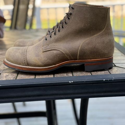 View photo of Viberg Service Boot BCT in C.F. Stead Desert Sand Waxy Commander