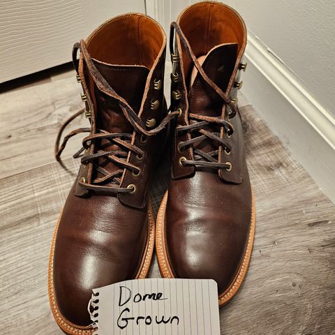 View photo of Grant Stone Diesel Boot in Horween Crimson Chromexcel