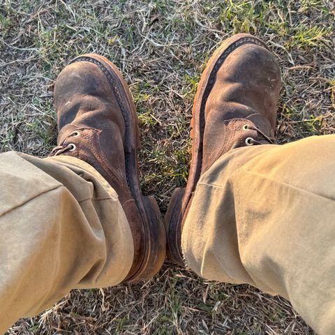 Frank's Ground Pounder in Horween Natural Waxed Flesh