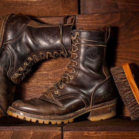 Frank's Type 1 Commander in Horween Black Teacore Cypress & Horween Natural Waxed Flesh
