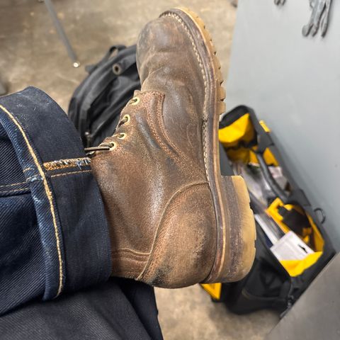 Frank's Ground Pounder in Horween Natural Waxed Flesh