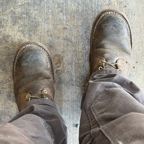 Frank's Ground Pounder in Horween Natural Waxed Flesh
