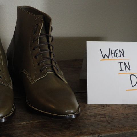 Jakkrabbits Officer Boots in Maryam Salvia Horsebutt