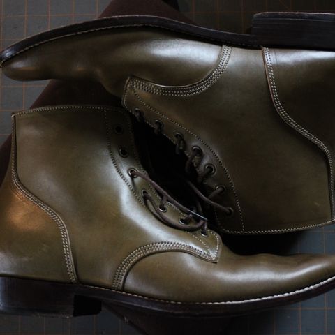 Jakkrabbits Officer Boots in Maryam Salvia Horsebutt