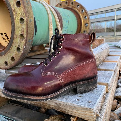 Dayton Boots 9496 Steel Toe in Unknown Leather