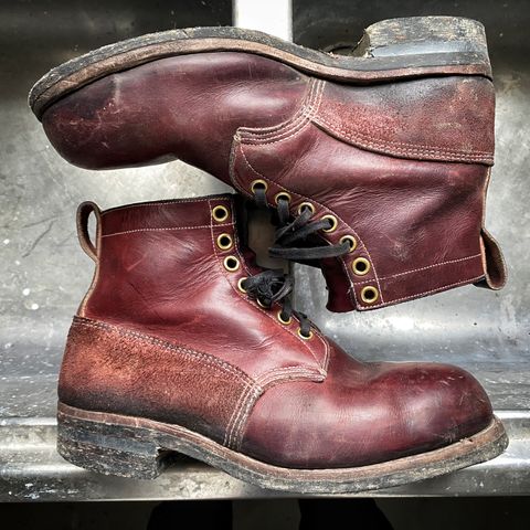 View photo of Dayton Boots 9496 Steel Toe in Unknown Leather