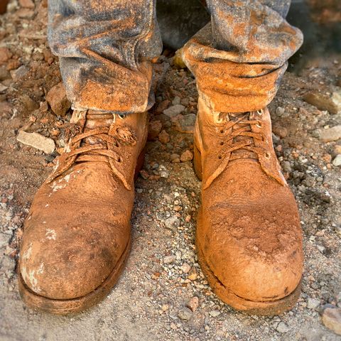 View photo of Dayton Boots 9496 Steel Toe in Unknown Leather